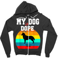 Dope Dog Lover Siberian Husky Zipper Hoodie | Artistshot