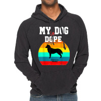 Dope Dog Lover Siberian Husky Vintage Hoodie | Artistshot