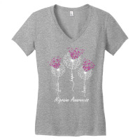 Migraine Awareness Faith Hope Love Dandelion T Shirt Women's V-neck T-shirt | Artistshot