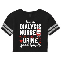 Dialysis Nurse Gifts For Women Funny Pun Urine Good Hands Scorecard Crop Tee | Artistshot