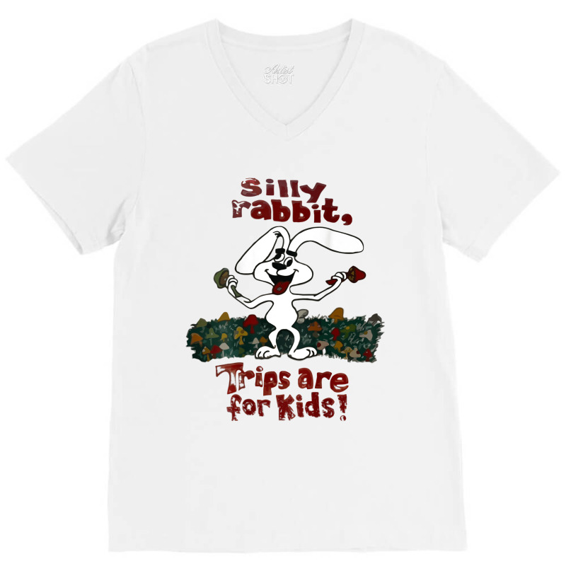 Vintage Silly Rabbit Trips Are For Kids V-neck Tee | Artistshot