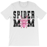 Vintage Spider Lover Quote Pink Spider Mom T-shirt | Artistshot