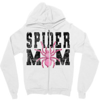 Vintage Spider Lover Quote Pink Spider Mom Zipper Hoodie | Artistshot