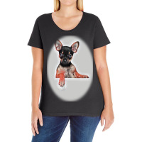 Adorable Dog Licking His Lips Ladies Curvy T-shirt | Artistshot