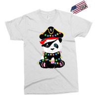 Pirate Panda Lights Christmas Pajama Gifts For Girl Teen Kid T Shirt Exclusive T-shirt | Artistshot