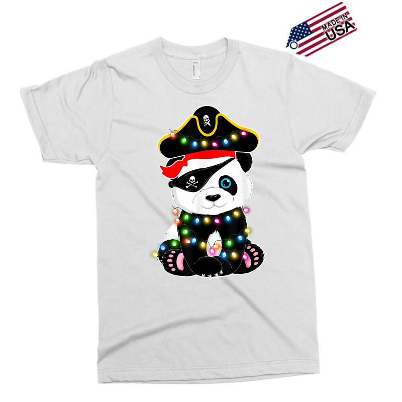 Pirate Panda Lights Christmas Pajama Gifts For Girl Teen Kid T Shirt Exclusive T-shirt | Artistshot