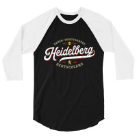 Heidelberg Germany - Vintage Souvenir Travel Heidelberg 3/4 Sleeve Shirt | Artistshot