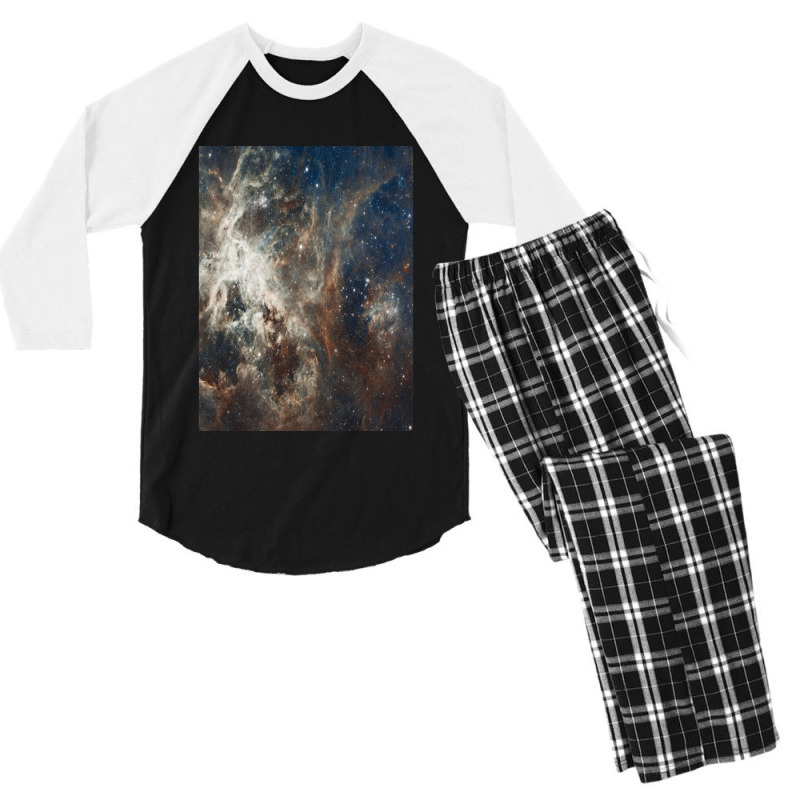 Milky Way Men's 3/4 Sleeve Pajama Set by LYSUNDRAHAW | Artistshot