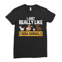 Farm Animals Funny Professional Farmer Farming Lover Ladies Fitted T-shirt | Artistshot