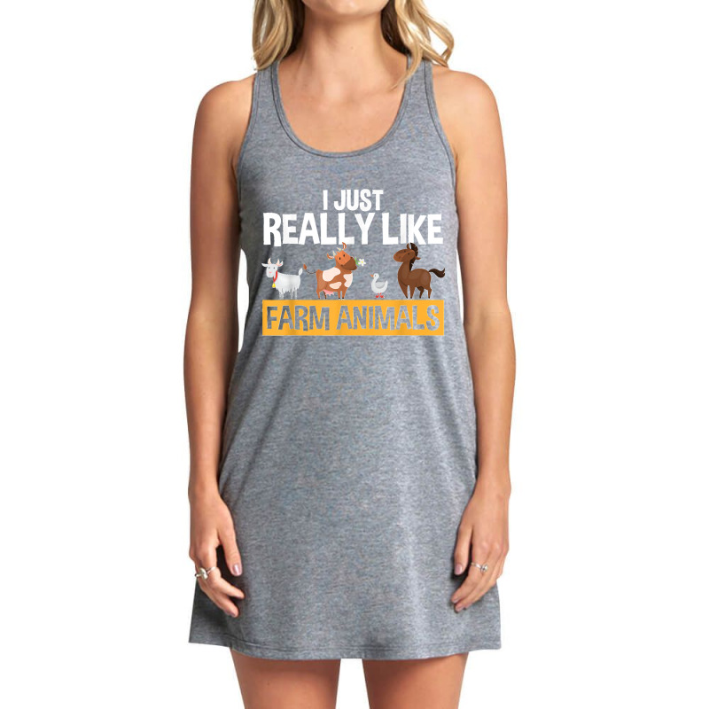 Farm Animals Funny Professional Farmer Farming Lover Tank Dress by MICHAELSCOTTREXEL | Artistshot