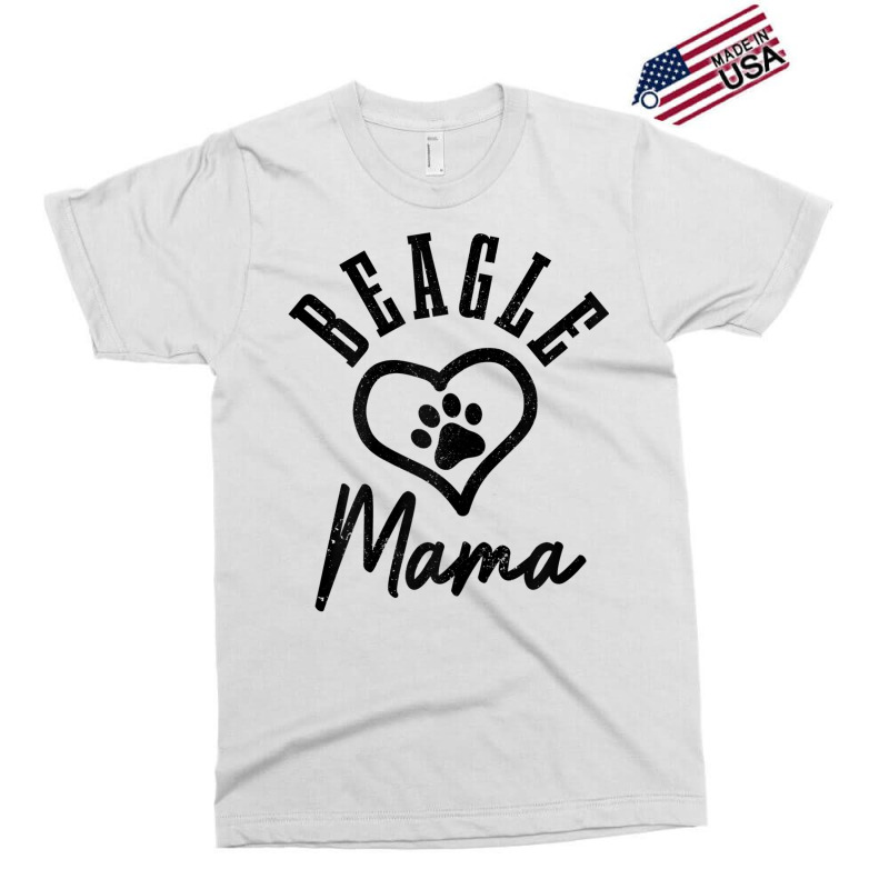 Womens Beagle Mama Heart Paw Funny Cute Dog Lover Beagle Mom Exclusive T-shirt | Artistshot