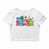 Milk Shake With Chocolate Heart Crop Top | Artistshot