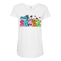 Milk Shake With Chocolate Heart Maternity Scoop Neck T-shirt | Artistshot