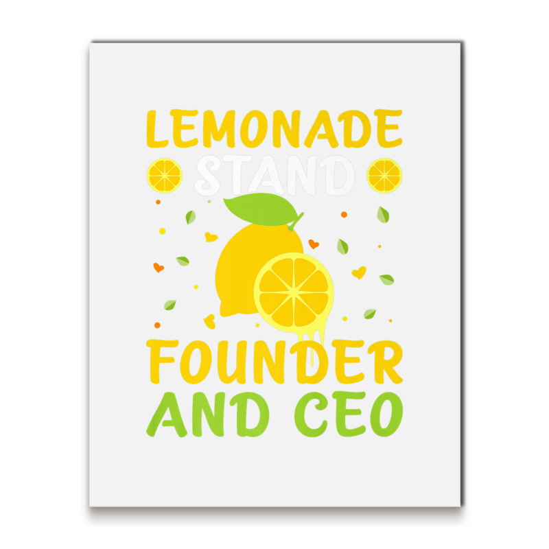 Lemonade Stand Founder And Ceo Premium T Shirt Metal Print Vertical | Artistshot