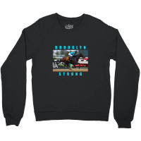 Brooklyn Strong - Classic Horseracing - Blue Crewneck Sweatshirt | Artistshot