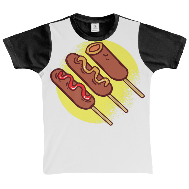 Fast Food Corn Dog Sausage Snack Deep Fried Snack Delicious Graphic Youth T-shirt by emodijeninam | Artistshot