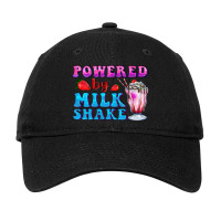 Powered By Milkshake Adjustable Cap | Artistshot