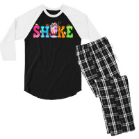 Shake With Milkshake Men's 3/4 Sleeve Pajama Set | Artistshot