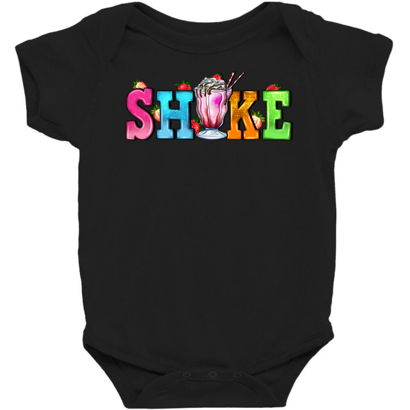 Shake With Milkshake Baby Bodysuit by AdoDesignShop | Artistshot