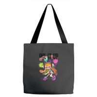 Splatoon Ink It Up Squid Inkling Splatter Poster Tote Bags | Artistshot