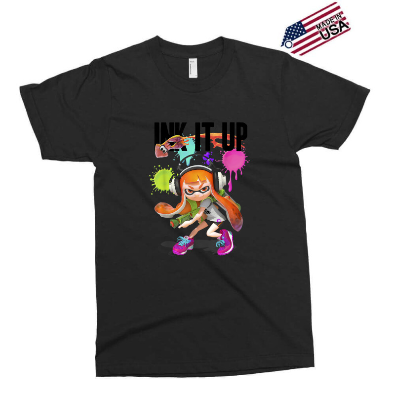 Splatoon Ink It Up Squid Inkling Splatter Poster Exclusive T-shirt | Artistshot