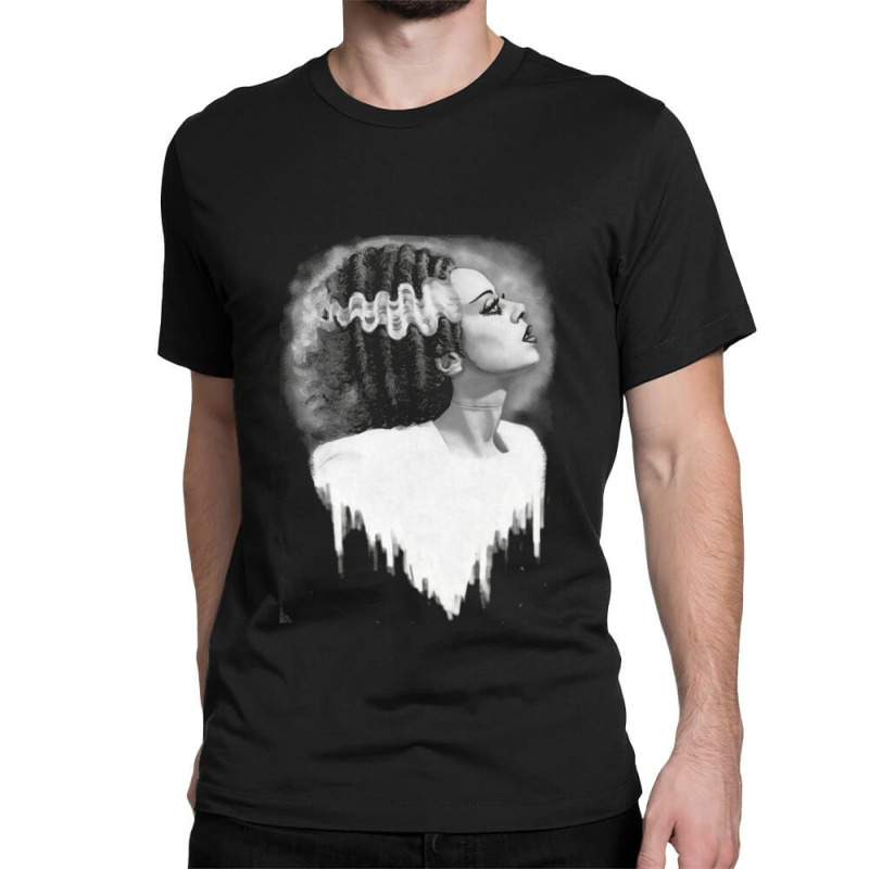 Bride Of Frankenstein Classic T-shirt by ByronGFaulkner | Artistshot