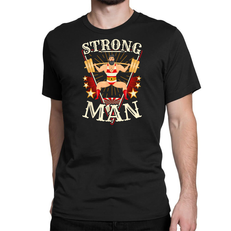 Squat Shirt - Vintage Circus Strongman Costume Classic T-shirt by DanielEricJagd | Artistshot