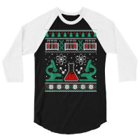 Science Ugly Xmas Sweater Funny Scientist Christmas T Shirt 3/4 Sleeve Shirt | Artistshot