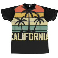 California Island Palm Beach Surfboard Surf Retro Vintage Graphic T-shirt | Artistshot