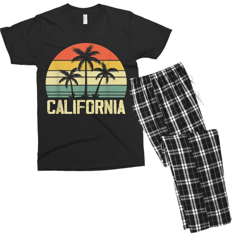 California Island Palm Beach Surfboard Surf Retro Vintage Men's T-shirt Pajama Set by KathleenSusanBuckler | Artistshot