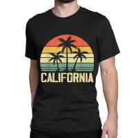 California Island Palm Beach Surfboard Surf Retro Vintage Classic T-shirt | Artistshot