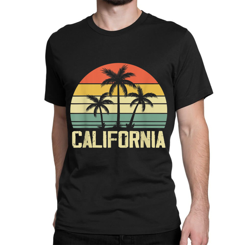 California Island Palm Beach Surfboard Surf Retro Vintage Classic T-shirt by KathleenSusanBuckler | Artistshot