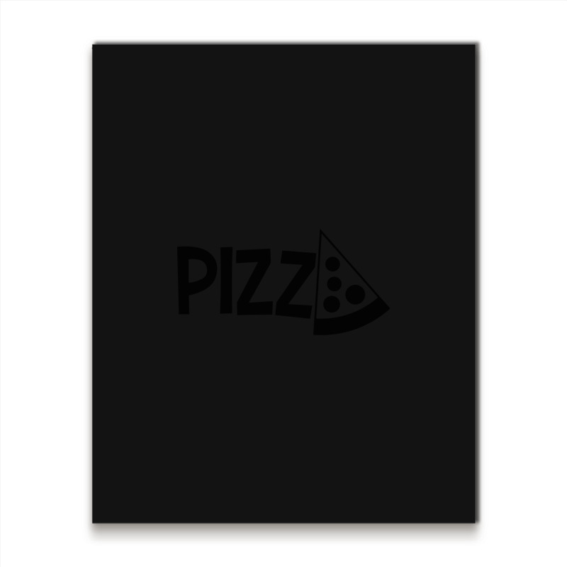 Hunger Salami 1 Piece Cut Out Delicious Pizza Fast Food Food Diet Unhe Metal Print Vertical | Artistshot