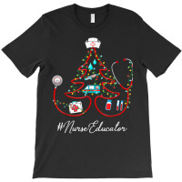 Stethoscope Christmas Tree Nurse Educator Nursing Hat T Shirt T-shirt | Artistshot