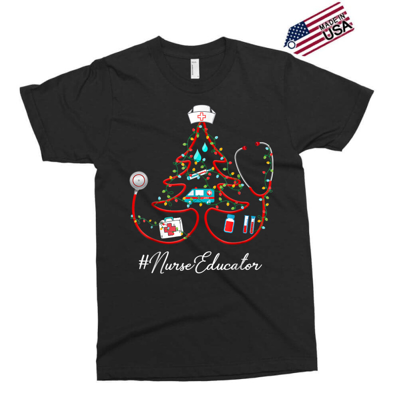 Stethoscope Christmas Tree Nurse Educator Nursing Hat T Shirt Exclusive T-shirt | Artistshot