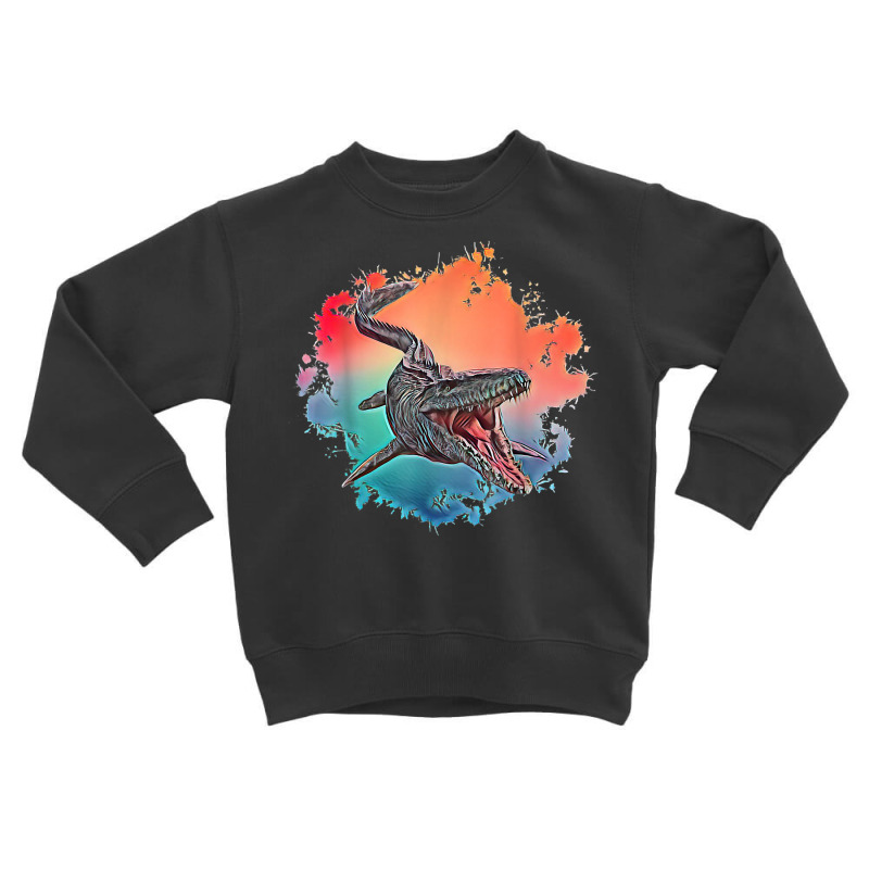 Mosasaurus Dinosaur Motif Prehistoric Predator Design Dino T Shirt Toddler Sweatshirt | Artistshot