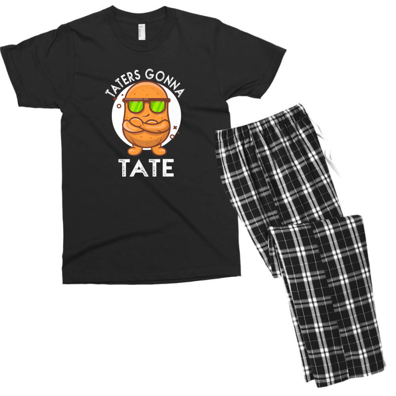 Taters Gonna Tate Potato Tater Tot Foodie Food Lover Men's T-shirt Pajama Set | Artistshot