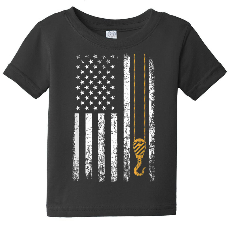 Crane Operator American Flag, Crane Operator Baby Tee | Artistshot