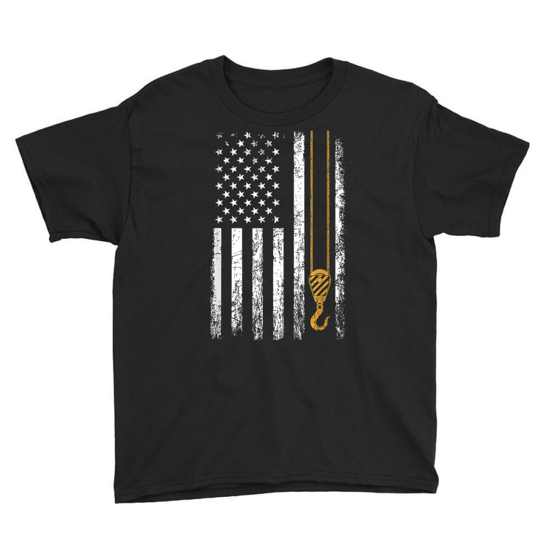 Crane Operator American Flag, Crane Operator Youth Tee | Artistshot