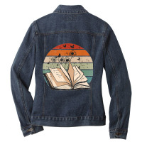 Dandelion Books Funny Reading Lover Readers Ladies Denim Jacket | Artistshot