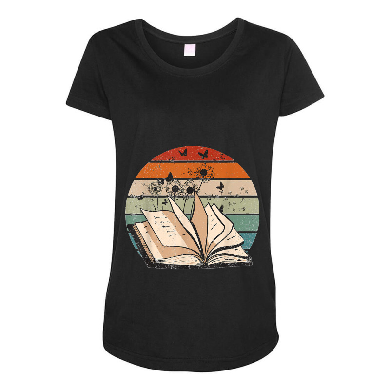 Dandelion Books Funny Reading Lover Readers Maternity Scoop Neck T-shirt by ISAIASSANTIAGO | Artistshot