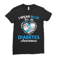 Diabetes Awareness Type 1 2 Shirt In November We Wear Blue T Shirt Ladies Fitted T-shirt | Artistshot