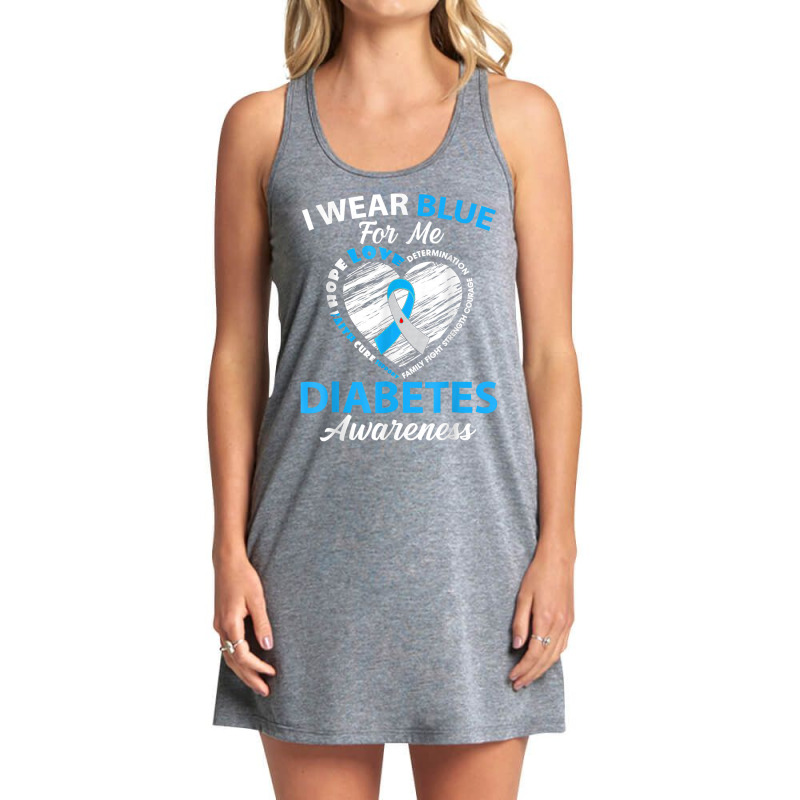 Diabetes Awareness Type 1 2 Shirt In November We Wear Blue T Shirt Tank Dress by haitequila | Artistshot