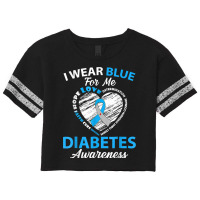 Diabetes Awareness Type 1 2 Shirt In November We Wear Blue T Shirt Scorecard Crop Tee | Artistshot