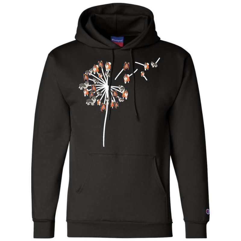 Dandelion Flying Rough Collie Flower For Dog Lover Herbalist Champion Hoodie by ISAIASSANTIAGO | Artistshot