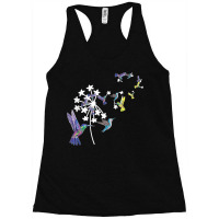 Dandelion Hummingbird Flower For Birdwatcher Herbalist Racerback Tank | Artistshot