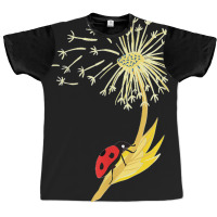 Dandelion Seeds Ladybug For Gardener Herbalist Graphic T-shirt | Artistshot