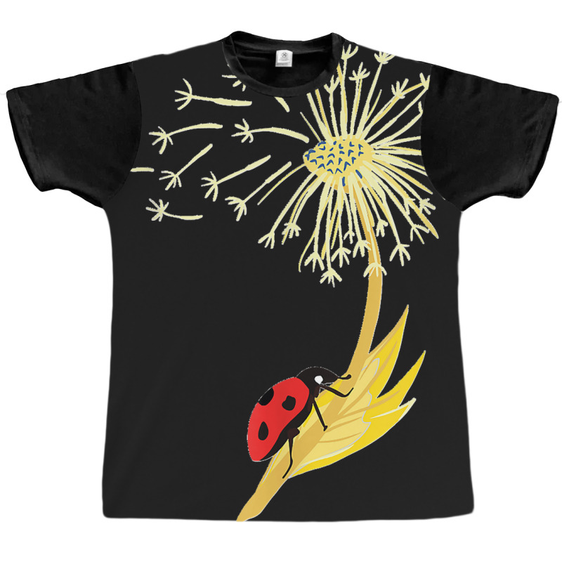 Dandelion Seeds Ladybug For Gardener Herbalist Graphic T-shirt by ISAIASSANTIAGO | Artistshot