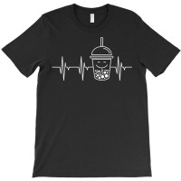 Tea Heartbeat Boba Tea Fan Bubble Tea Lover Tea Party Squad T Shirt T-shirt | Artistshot