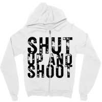 Shut Up And Shoot Billiard 8 Ball Zipper Hoodie | Artistshot